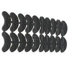 10 Pairs Black Rubber Sole Heel Savers Toe Plates Tap DIY Glue On Shoes Pad E