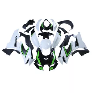 Fairings Bodykit for Kawasaki ZX10R 2021 2022 2023 ABS Fairing Kit White Green - Picture 1 of 9