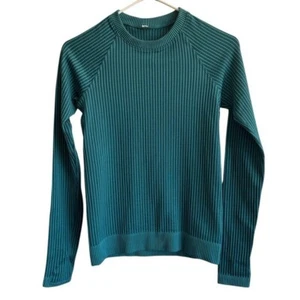Lululemon Rest Less Pullover, Rib Green Jasper / Oceanic, Size 4 - Picture 1 of 7