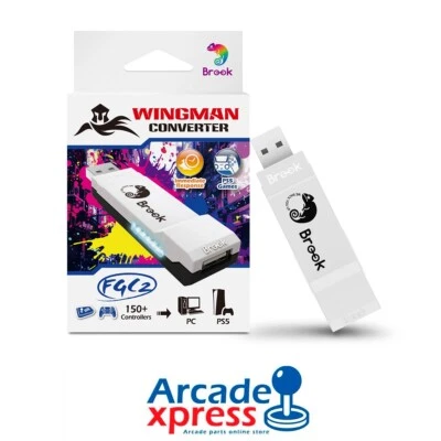 BROOK GAMING Brook Wingman FGC 2 Multiconsole to Native ALLE PS5 Spiele PC Xinput