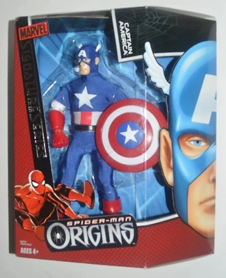 Figura de acción Marvel Signature Series 9” CAPITÁN AMÉRICA totalmente posable difícil de encontrar en paquete Foto 1 de 4