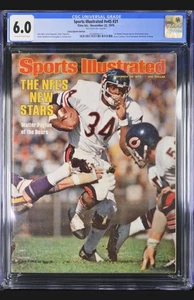 Walter Payton Sports Illustrated 1976 First Cover FC CGC 6.0 no Label - Picture 1 of 2