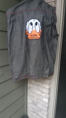 iceberg Denim Hombre Chaqueta Pantalones Cortos Conjunto Foto 1 de 4