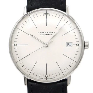 JUNGHANS Max Bill Kleine Automatik 27/4105.02 Datum 30m Silber SS Stahl Herren - Bild 1 von 5