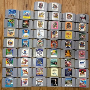 Nintendo 64 Game Lot 50 — Untested, No Duplicates, Mario, Zelda, Smash Bros - Picture 1 of 10