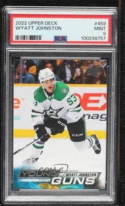 2022-23 Upper Deck Series 2 Young Guns Wyatt Johnston #459 PSA 9 MINT Rookie RC - Picture 1 of 3