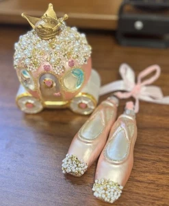 Ornament Duo (Kutsche & Ballett Hausschuhe) - Bild 1 von 4