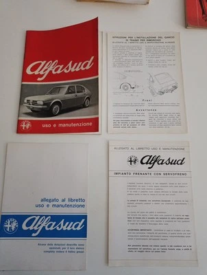 MANUALE USO E MANUTENZIONE ALFA SUD PIU ALLEGATI ORIGINALE  - Immagine 1 di 2