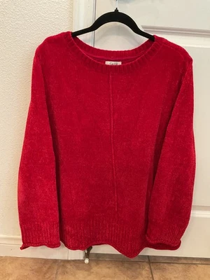 Style & Co Red Pullover Sweater Sz 1X - Image 1 of 2