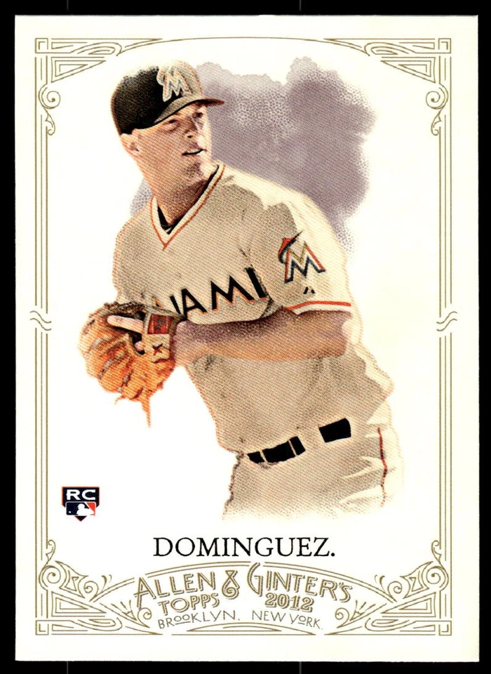 2012 Topps Allen & Ginter Matt Dominguez #344 Rookie Miami Marlins - Image 1 of 2