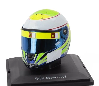 MODELLISMO AUTO STATICO HELMET F1 CASCO FELIPE MASSA F2008 FERRARI 2008 1/5 - Immagine 1 di 3