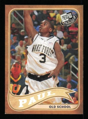 Press Pass Old School #25 2005 Chris Paul CL baloncesto bosque casi nuevo Foto 1 de 3