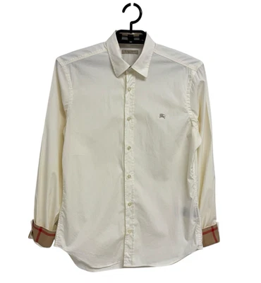 Burberry Brit Mujer Botón Frontal Relajado Cuadros Puños Icónico Borde a Cuadros Talla M Foto 1 de 4