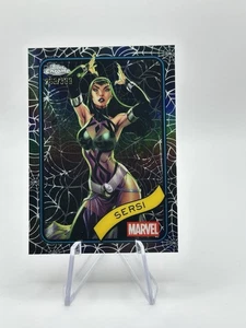 2024 Topps Chrome Marvel Sersi Spiderweb Refractor /399 - Picture 1 of 2