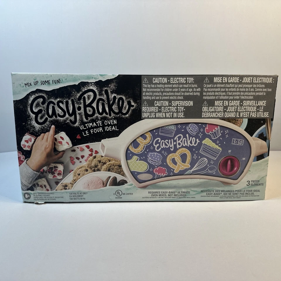 EASY-BAKE ELECTRIC OVEN-UTENSIL PAN INSTRUCTIONS & BAKING KIT WORKING