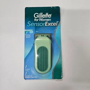 Gillette Sensor Excel Razor for Women 1 Refillable Razor 1996 vtg sealed NOS new - Picture 1 of 6