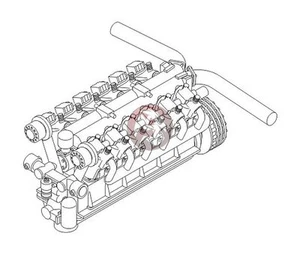 CMK 1/35 Nuffield Liberty Mk.III British WWII Tank Engine 3130 - Picture 1 of 1