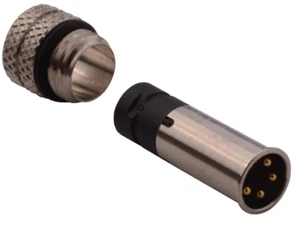 NorComp Rundstecker M8 4Pos M Kabel mnt WP-04M2-14/854-004-103RLS4 5 Stück - Bild 1 von 6