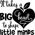 It Takes A Big Heart To Shape Little....Vinyl Decal Sticker for Car/Window/Wall