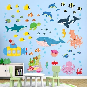 Decowall DS9-2014 Under the Sea Nursery Kids Removable Wall Stickers Decals - Picture 1 of 7