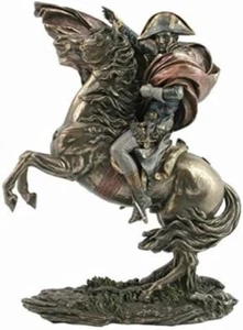 11.38" Napoleon Crossing The St. Bernard Pass Cold Cast Bronze Statue - Picture 1 of 1