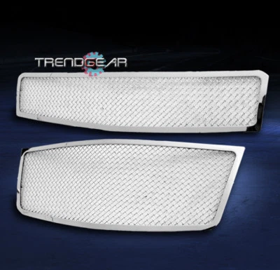 Chevy Aveo5 2009-2011 hatchback superior + parachoques rejilla de malla de acero inoxidable cromada Foto 1 de 4