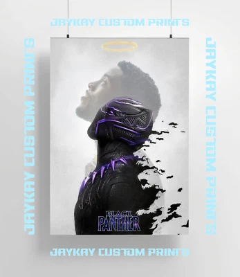 Black Panther  Chadwick Boseman The Avengers Marvel Poster Print - No Frame - image 1 of 3