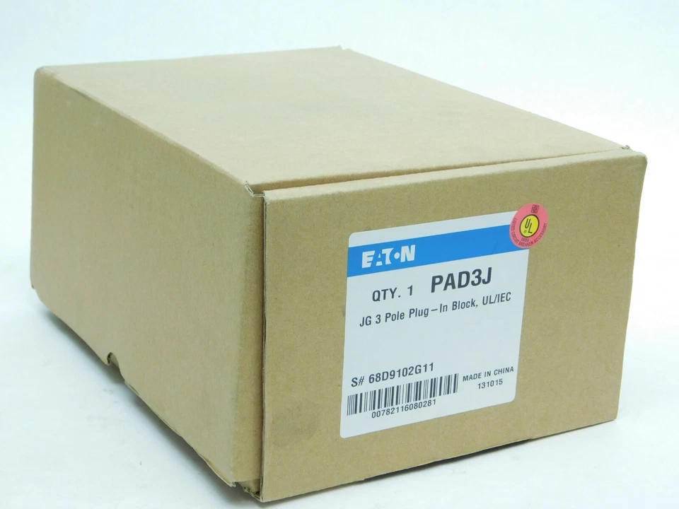 NUEVO EN CAJA - EATON PAD3J JG 3P PLUG-IN BLOCK UL/IEC ¡ENVÍO RÁPIDO GRATUITO! (VN) Foto 1 de 4