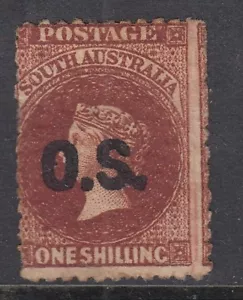 SOUTH AUSTRALIA QV 1874-77 - SgO12 - 1/ red brown - mounted mint-Cat £110 - Picture 1 of 2