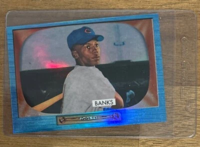 Ernie Banks - 2013 Bowman Multi-Product Insert Blue Sapphire #242 Cubs HOF  E454 - Imagem 1 de 2
