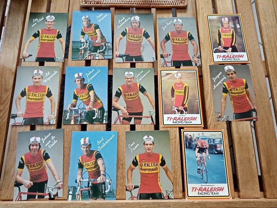 Cyclisme lot 14  cartes cycliste KNETEMANN/RAAS JAN... équipe TI RALEIGH 1985  - Photo 1/4