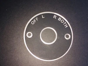 Vintage Aircraft,  Magneto Ignition Switch Plate, Acid Etched, 2" Diameter, #2 - Picture 1 of 2