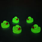 1Pc Green Pinch Call Rubber Duck Car Ornaments Glow In The Dark Ducky Kids ToDY