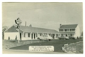 Vintage OLD DOMINION MOTEL on US Route 11 Middletown Virginia Photo Postcard! - Picture 1 of 2