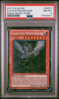 Yugioh Galaxy-Eyes Photon Dragon PHSW-EN011 Ghost Rare PSA 8 - Image 1 of 2