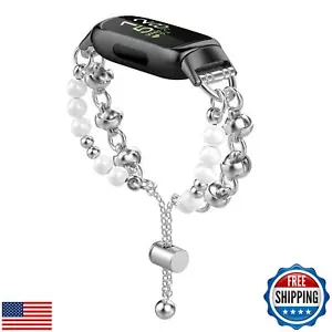 Huadea Beaded Bracelet Compatible with Fitbit Inspire 3 Band/Inspire 2 Band, - Picture 1 of 5