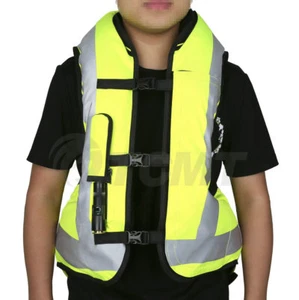 Airbag Motorcycle Airnest Air Bag Vest Hi Visibility w/ CO2 Cartridge Size L XXL - Picture 1 of 14