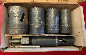 Vintage BLUE POINT Tools 5 Pieces Hole Saw Set USA - Picture 1 of 9