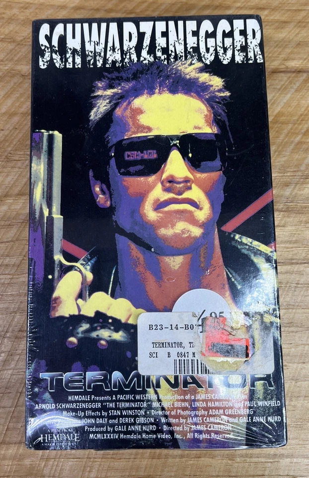 1991 THE TERMINATOR Arnold Schwarzenegger VHS TAPE New Factory Sealed - Image 1 of 4