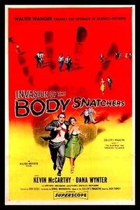 Póster de película Invasión de los ladrones de cuerpos impresión en lienzo imán de nevera 6x8 grande - Imagen 1 de 2