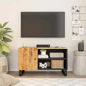TV-Schrank 80x33x46 cm Massivholz Mango & Holzwerkstoff vidaXL - Bild 1 von 11