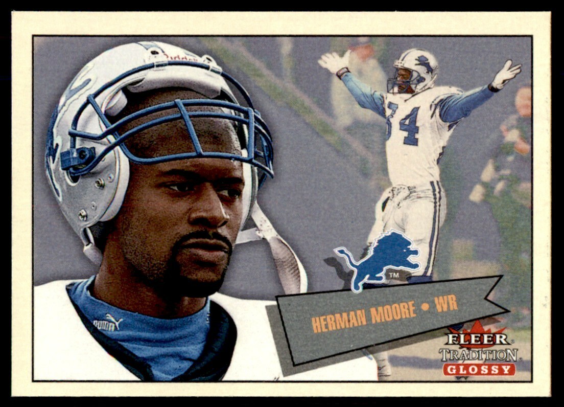 2001 FLEER TRADITION GLOSSY - #294 HERMAN MOORE DETROIT LIONS