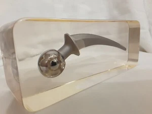 VTG ZIMALOY HIP REPLACEMENT STEM BALL JOINT IMPLANT MEDICAL ACRYLIC PAPERWEIGHT  - Picture 1 of 12
