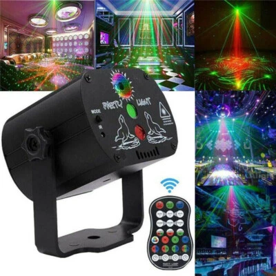 RGB Laser  Projector Party LED  Stage Light  DJ Disco  60 Pattern Mini - Image 1 of 4
