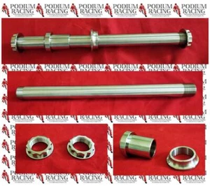 DUCATI MONSTER 937 TITANIUM REAR AXLE & BI-HEX NUT & SPACERS 81910791AA - Picture 1 of 1
