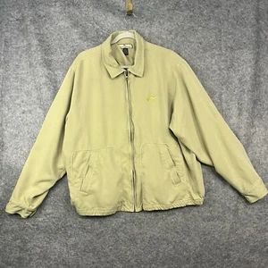 Tommy Bahama Herren Jacke Large hellbraun Windbreaker Seide Outdoor durchgehender Reißverschluss gefüttert - Bild 1 von 14