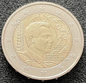 2 euros Luxembourg 2023 - 25 years Grand Duke Henri in the Olympic Committee. - Picture 1 of 2