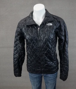 THE NORTH FACE Thermoball Lightweight Black Jacket Women's Small Full Zip EUC - Picture 1 of 10