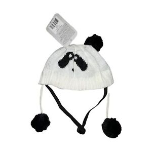 NWT Top Paw Panda Black White Sweater Hat Dog Large