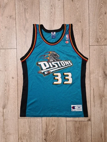 DETROIT PISTONS HILL JERSEY BASKETBALL SHIRT VINTAGE JERSEY NBA zs44/M CHAMPION Cover